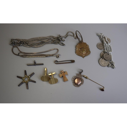 243 - Collection of jewellery to include gold stick pin