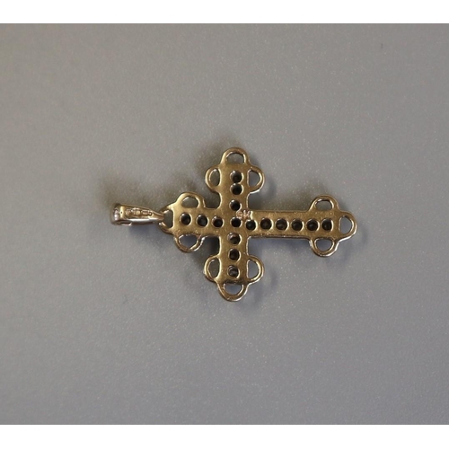 141 - Gold & diamond crucifix