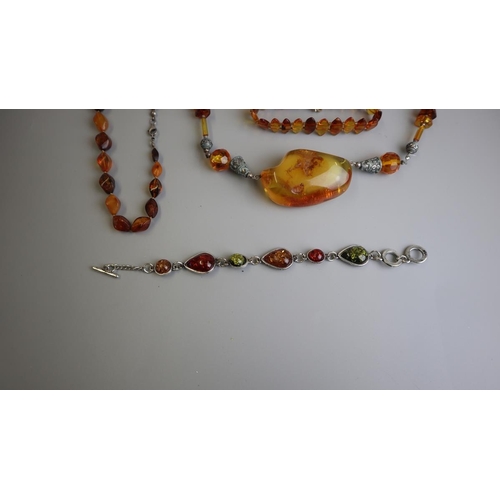 305 - Amber necklaces and bracelets