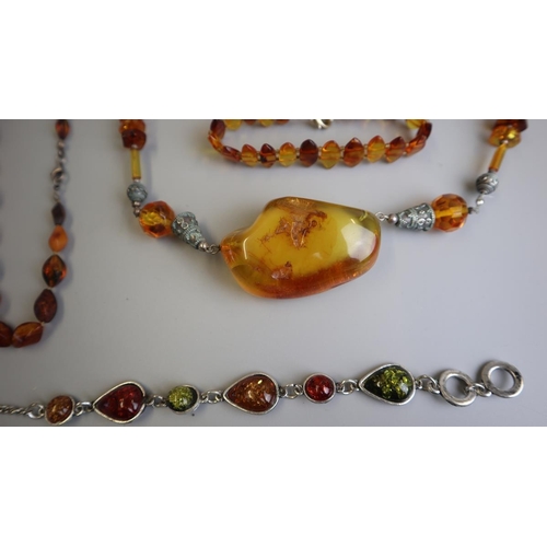 305 - Amber necklaces and bracelets