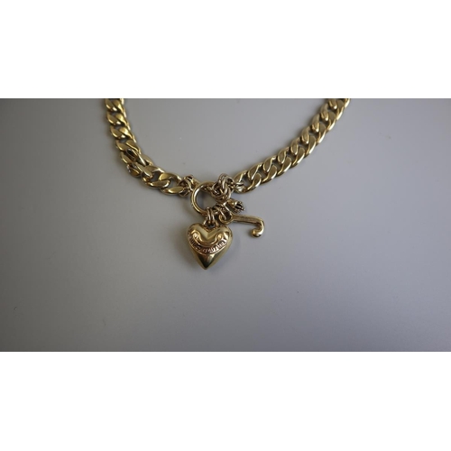 306 - Juicy Couture gilt necklace