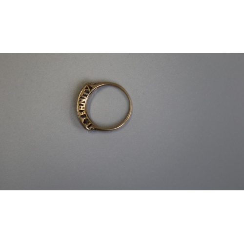 317 - Gold diamond set eternity ring - Size N