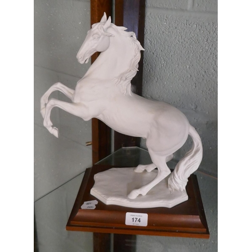 174 - L/E Kaiser West German figurine of horse - Approx height: 37cm