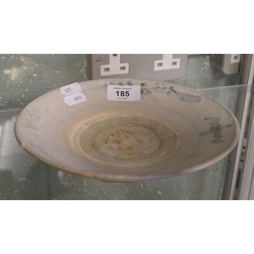 185 - An 18thC Chinese porcelain shallow bowl from the Nanking Cargo, , with Christie's sale label ve... 