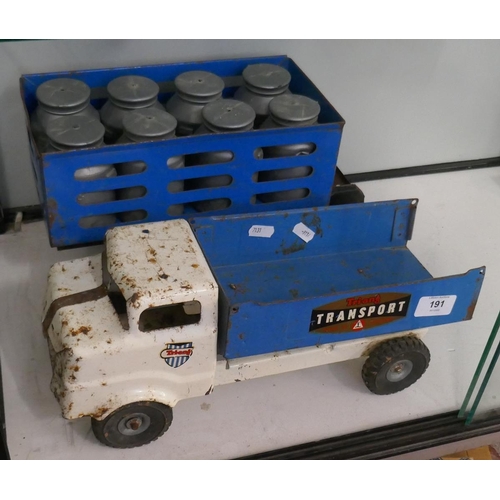 191 - Tinplate truck & trailer