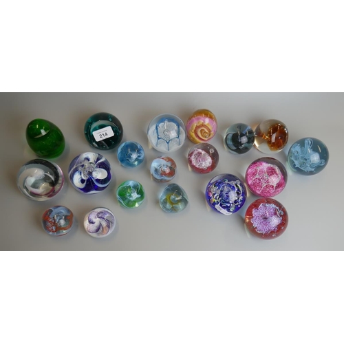 214 - Collection of Caithness paperweights