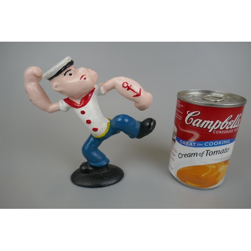 217 - Cast iron Popeye Figure