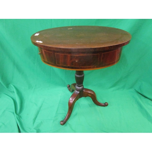 275 - Mahogany drum table