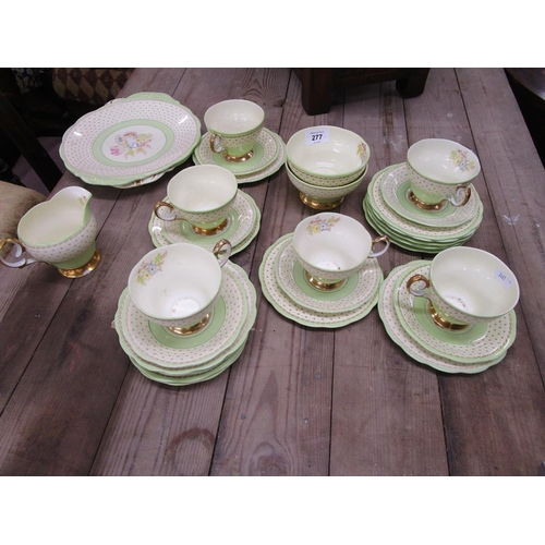 277 - Floral tea set