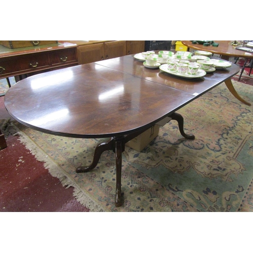 316 - Mahogany extendable dining table - Approx size: L: 190cm (extended) W: 89cm H: 77cm