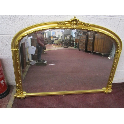 354 - Gilt frame overmantle mirror - Approx size: 126cm x 88cm