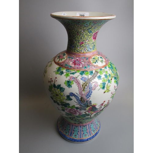 380 - Large Oriental vase - Approx height: 42cm