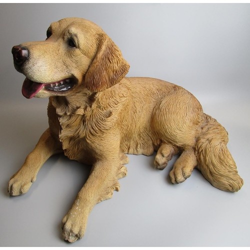395 - Large resin dog - Approx height: 36cm