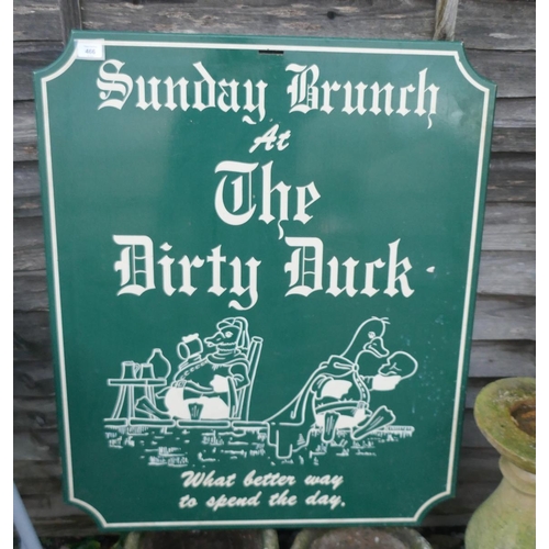 466 - Original pub sign from The Dirty Duck in Stratford on Avon