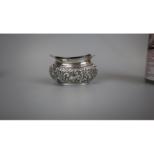 10 - Collection of hallmarked silver to include salt pot, quaich, cup and two Georgian style salts