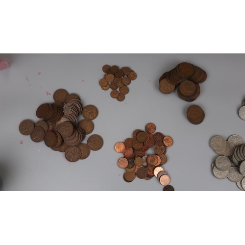 107 - Large collection of mixed coins etc