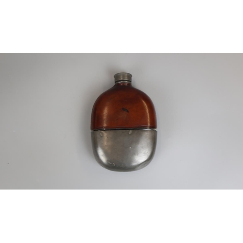 123 - 2 hip flasks