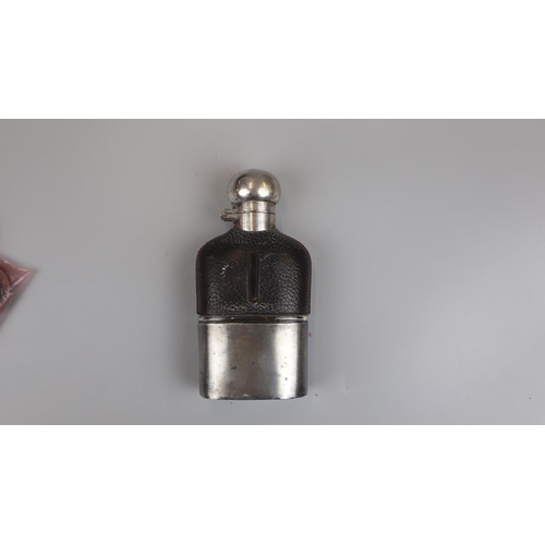 123 - 2 hip flasks