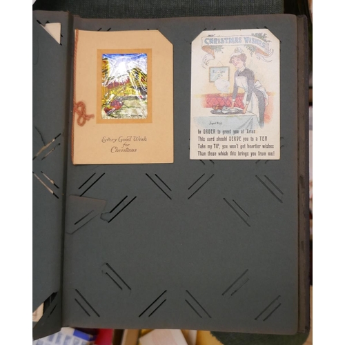 148 - Well populated postcard album