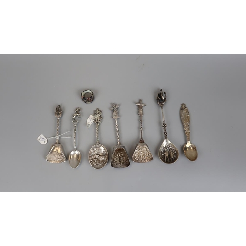 16 - Collection of silver and white metal