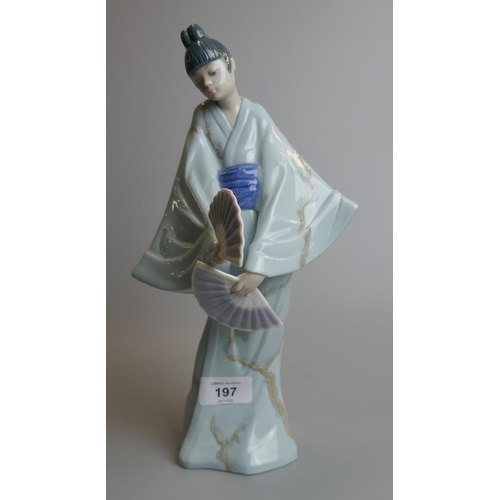 197 - 2 Oriental Nao figurines