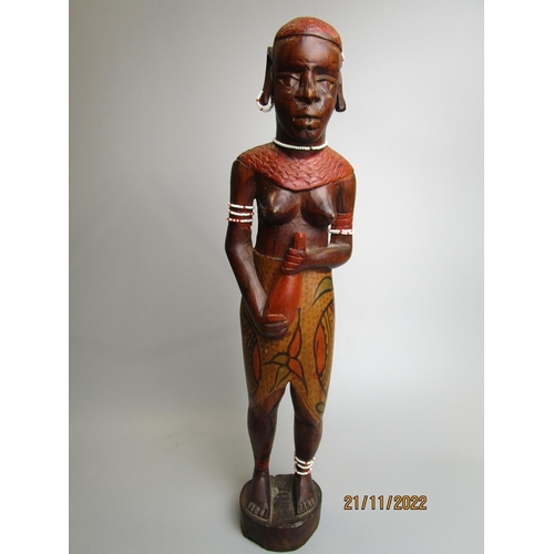 267 - Collection of African carved figures
