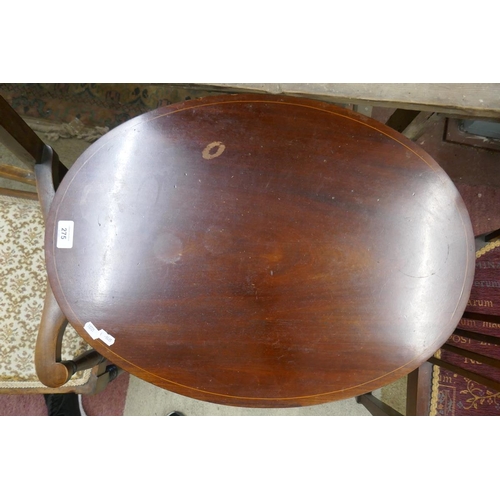 275 - Mahogany drum table
