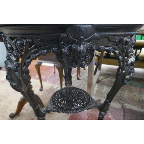 279 - Cast iron pub table