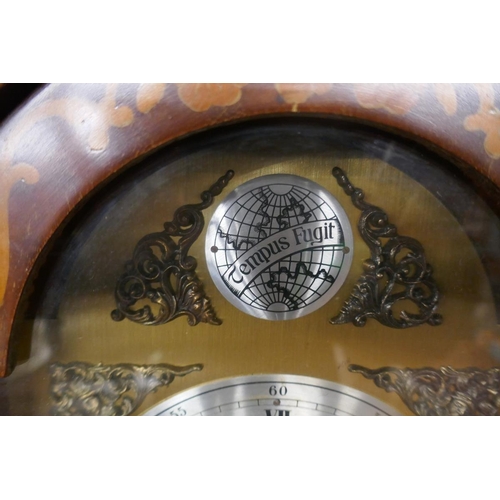 320 - Inlaid cased Grandmother clock