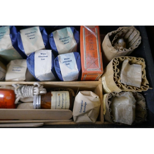 326 - Air raid first aid kit etc