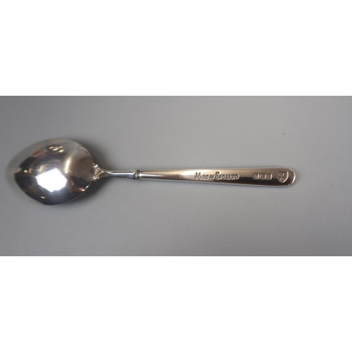 33 - Hallmarked silver & enamel teaspoon set