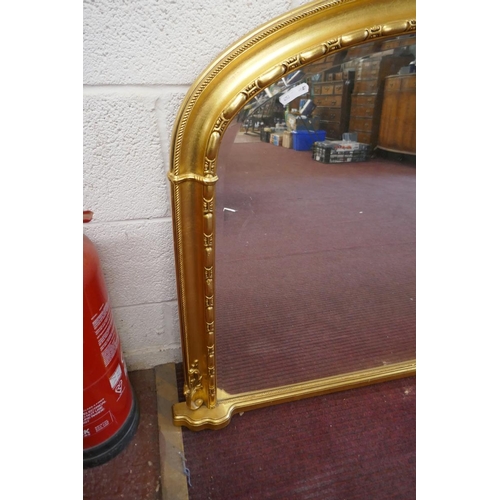 354 - Gilt frame overmantle mirror - Approx size: 126cm x 88cm
