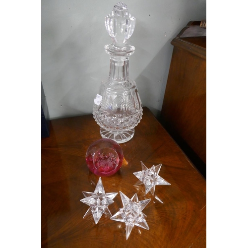 360 - Collection of crystal to include Waterford, Stuart and Thomas Webb