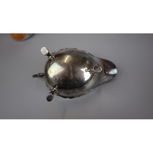 37 - Hallmarked silver Mappin & Webb sauce boat - Approx weight: 99g