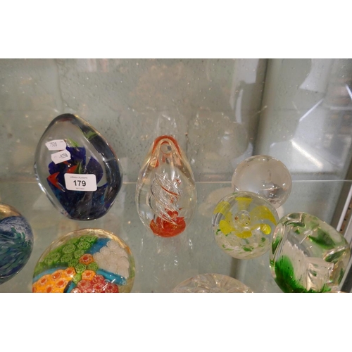 179 - Collection of paperweights