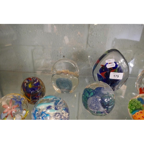 179 - Collection of paperweights