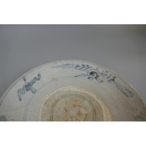 185 - An 18thC Chinese porcelain shallow bowl from the Nanking Cargo, , with Christie's sale label ve... 