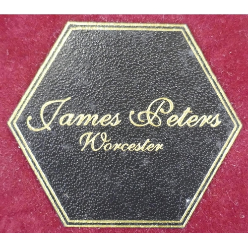 187 - James Peters of Worcester hexagonal ceramic tile puzzle