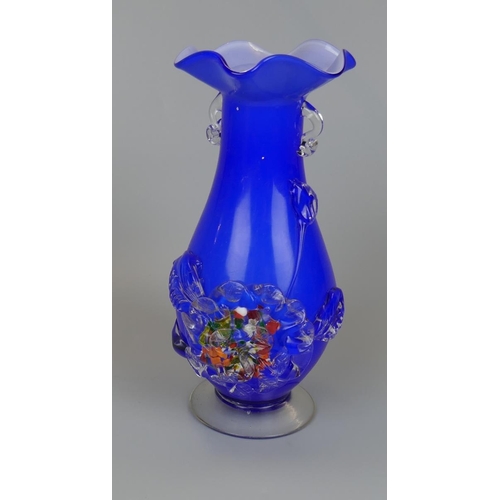 195 - Large Murano fish together with 2 Murano style vases