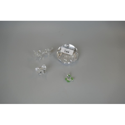 199 - Collection of Swarovski crystal figures