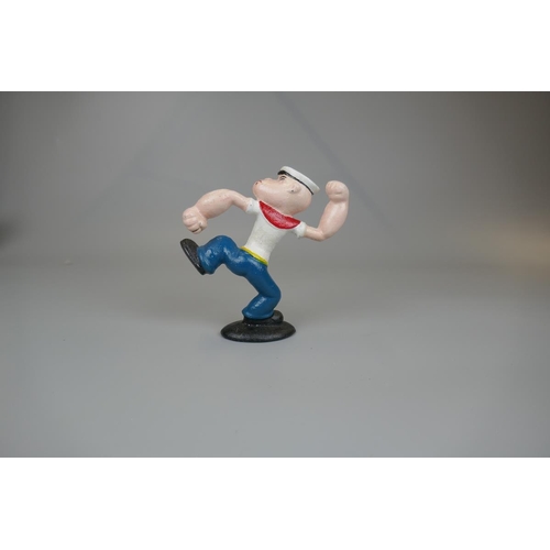 217 - Cast iron Popeye Figure