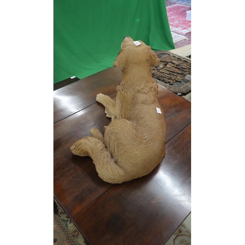 395 - Large resin dog - Approx height: 36cm