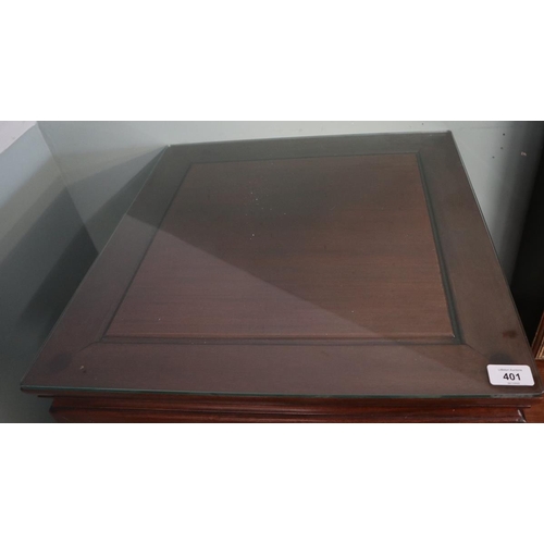 401 - 2 Oriental hardwood cabinets