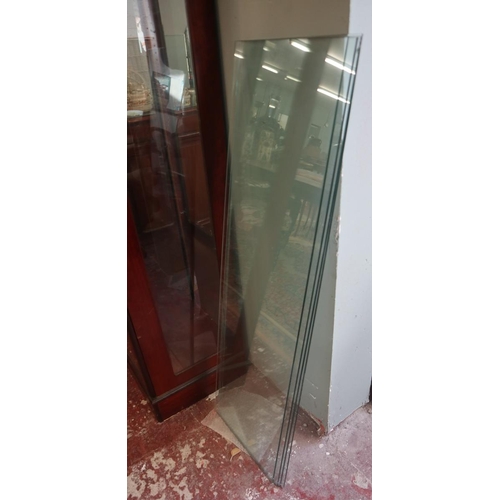 406 - Glazed display cabinet - Approx size: W: 120cm D: 40cm H: 189cm