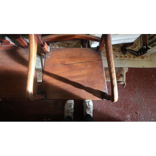 447 - 2 antique oak chairs