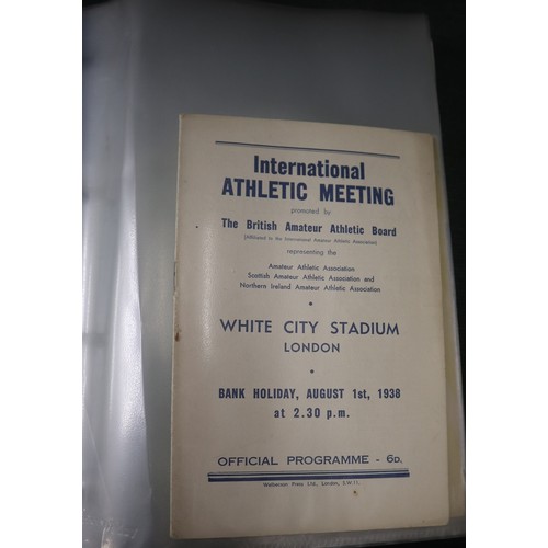 161 - Ephemera athletic programmes and magazines