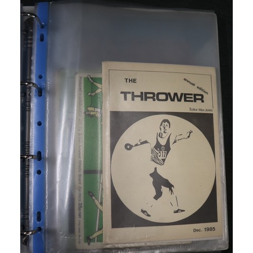 161 - Ephemera athletic programmes and magazines