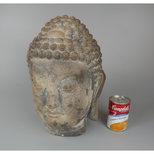 257 - Bust of the image of buddha - Approx height: 34cm