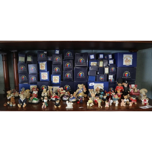 262 - Collection of Colour Box teddy figures 