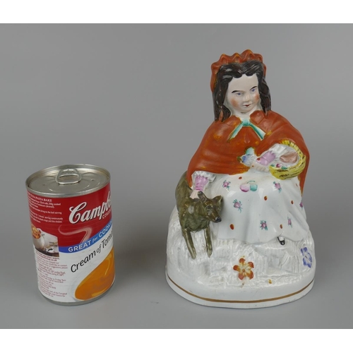 472 - Staffordshire Red Riding Hood figurine